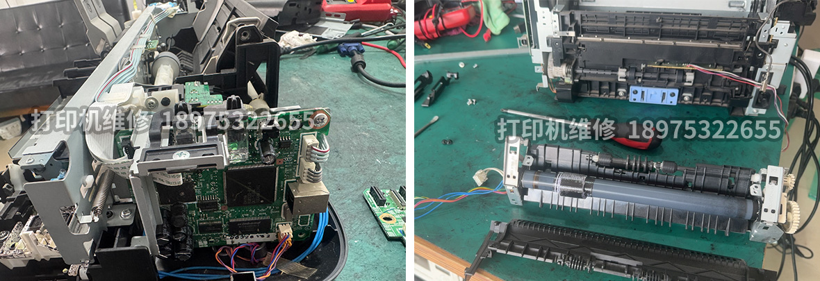 打印皱纸卡定影拆机维修实拍