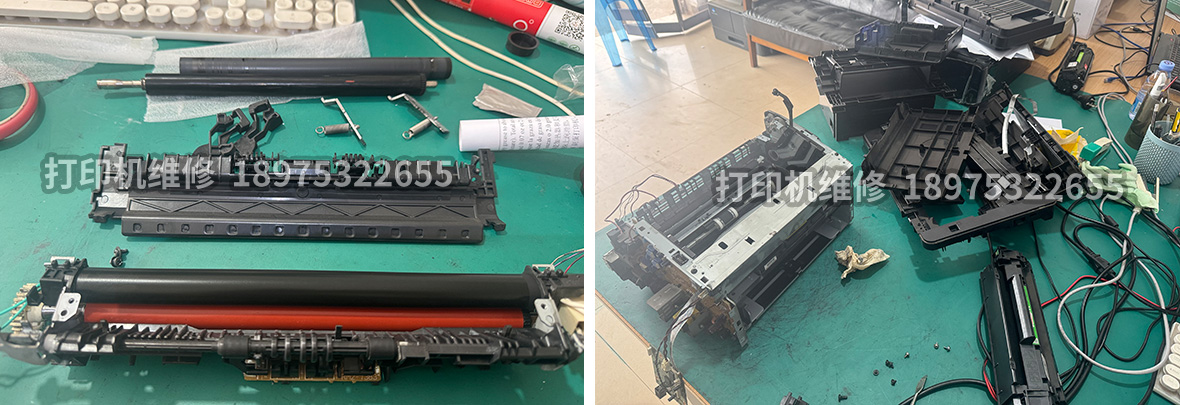 打印机定影组件维护更换实拍